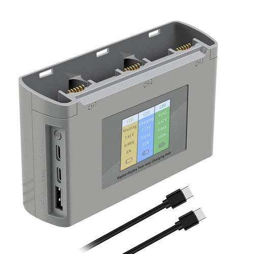 Battery charger two way - two, hub